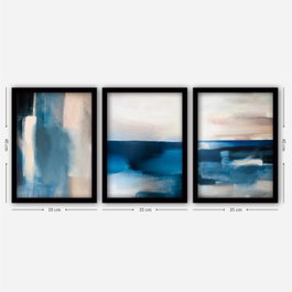 Wallity 3SC60 Cuadro Decorativo Enmarcado 3 Piezas 35x45 cm
